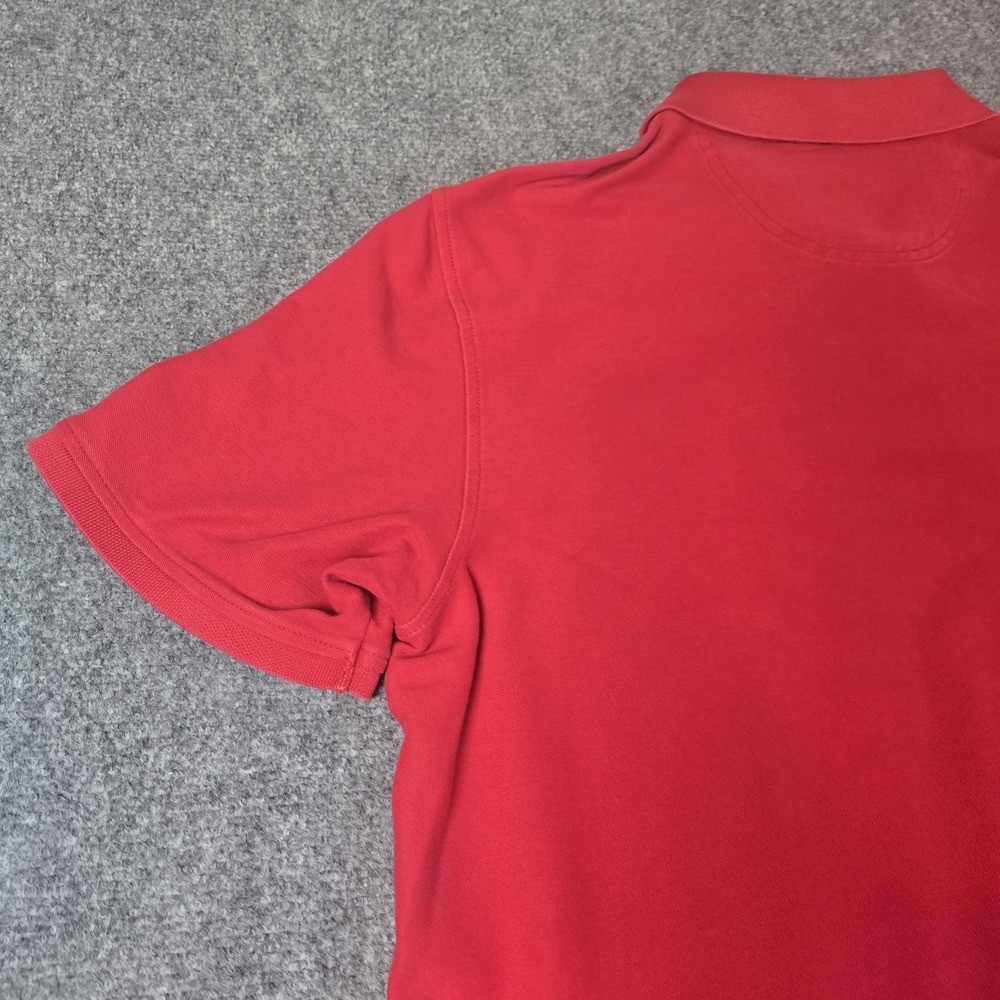 IZOD Polo Shirt Men's 2XL Red‎ Collared Short Sleeve Slim Fit Athletic Casual - Picture 9 of 12